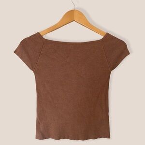 DYNAMITE Knit Short Sleeve Top